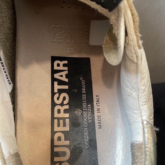 Golden Goose Superstar distressed sneakers with gold star and heel tab. Size 8 - Picture 5 of 9